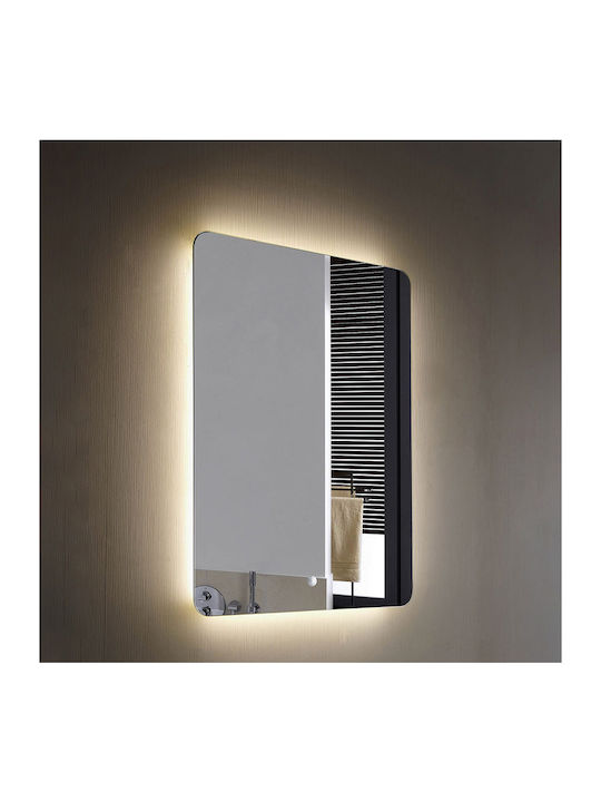 Luminor Joy Правоъгълена Банско Огледало LED Touch 60x80см