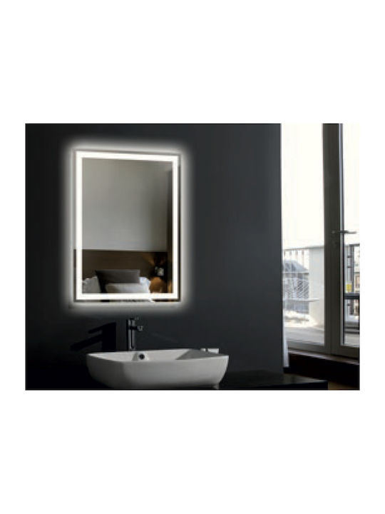 Luminor Form Ορθογώνιος Καθρέπτης Μπάνιου Led 50x70cm