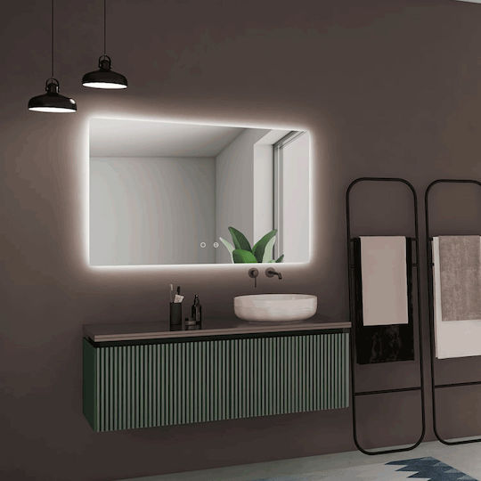 Imex Italia Square Bathroom Mirror Led Touch 80x80cm