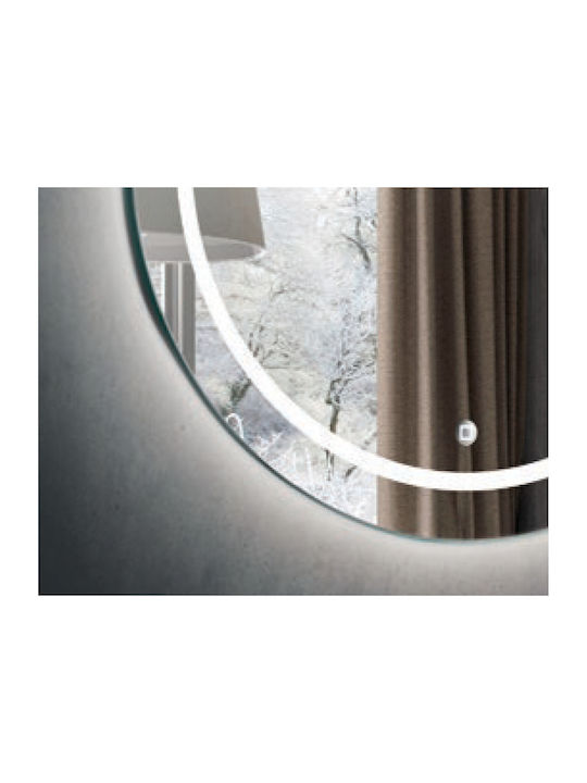Luminor Polar Στρογγυλός Καθρέπτης Μπάνιου Led 78x78cm
