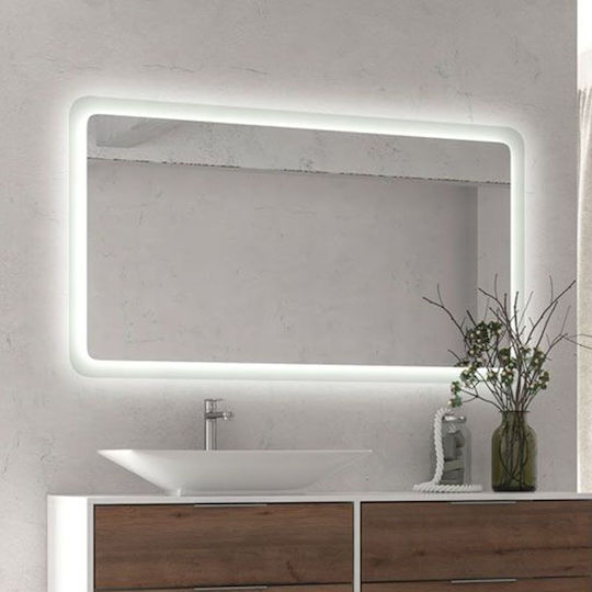 Karag Adel Rectangular Bathroom Mirror Led 120x80cm