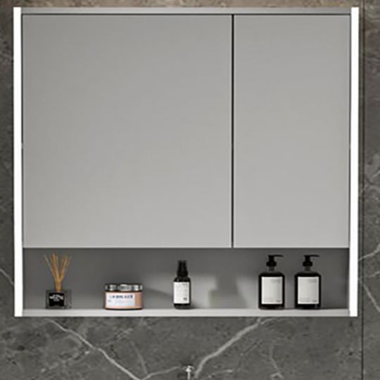 Martin 3MYVON100GR Καθρέπτης Led από Plywood 95x70cm Γκρι
