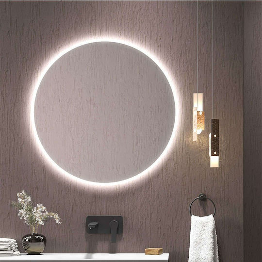 Karag Sardes Round Bathroom Mirror Led 80x80cm