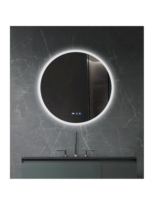 Sparke Urano Στρογγυλός Καθρέπτης Μπάνιου Led 80x80cm