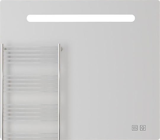 Drop Atlas 1 Rectangular Bathroom Mirror Led Touch 80x70cm