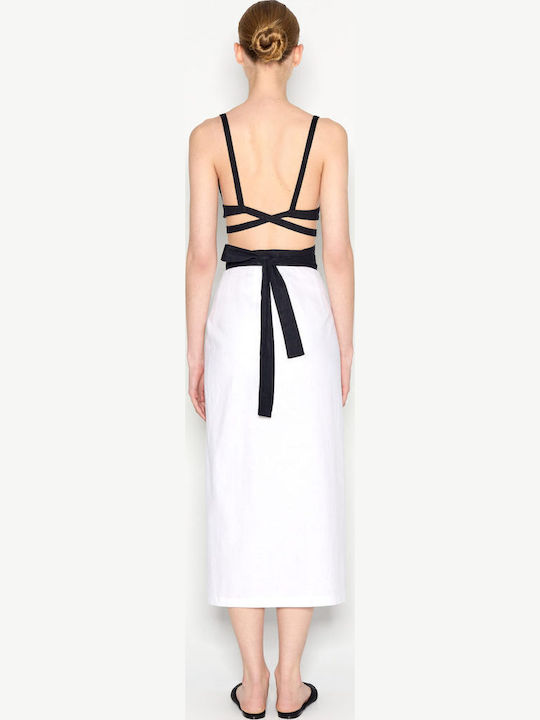 Midi Φούστα Φάκελος White