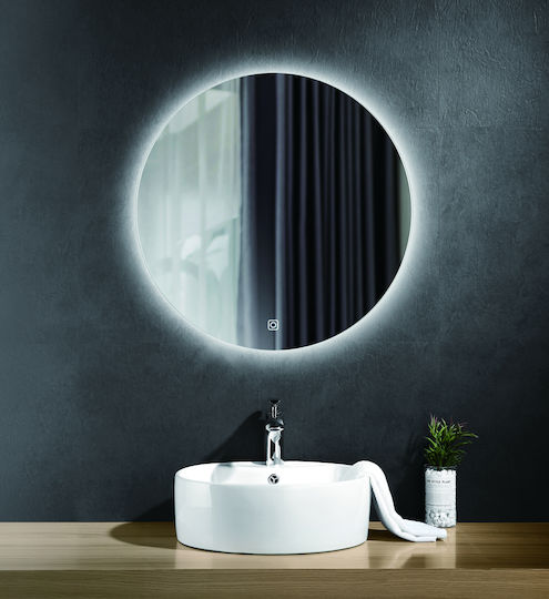 Bronze Art 60N9-70-704 Καθρέπτης Lumini LED Atingere 70x70cm