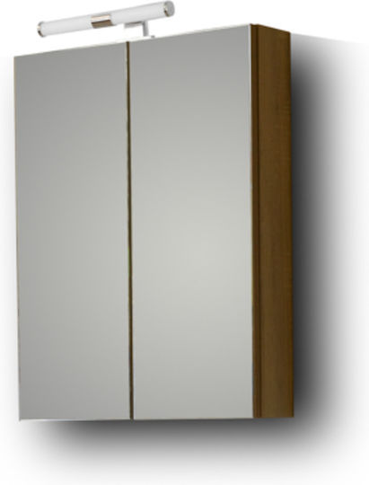 Martin Siena 55 Oglindă de Baie Dreptunghiulară cu Dulap 52x65cm Sonoma