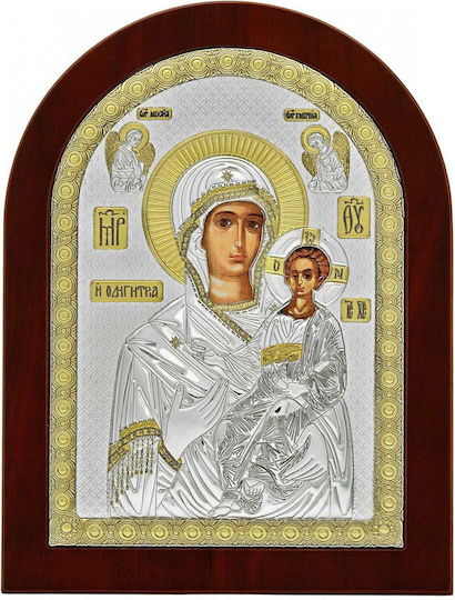 Prince Silvero Heiligenikone Panagia Odigitria Hölzernes 20x26cm