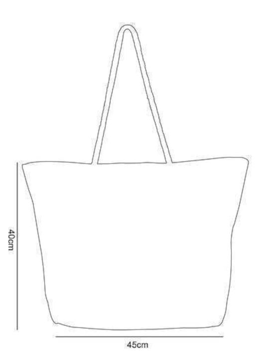 Miami Beach Fabric Beach Bag Blue