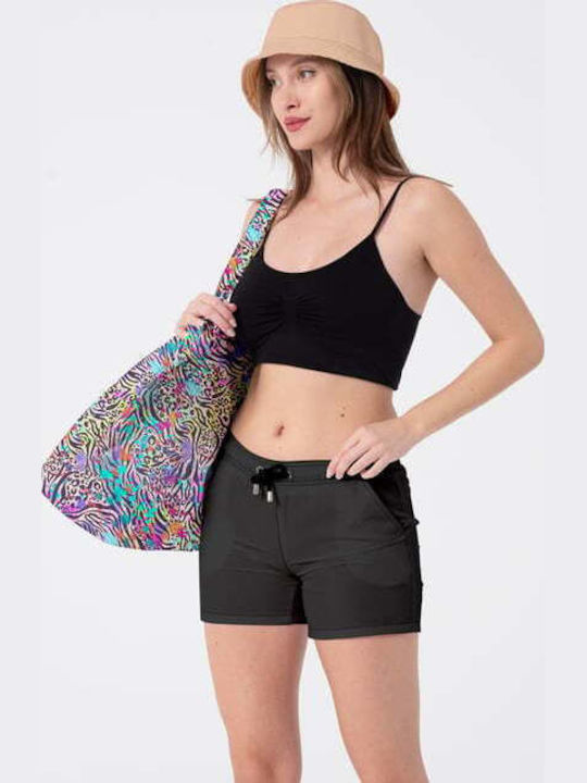Miami Beach Stoff Strandtasche Mehrfarbig