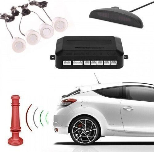 ACP Car Parking System with Screen and 4 Sensors in White Color