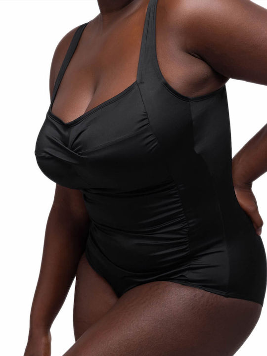 Fiji One Piece Swimsuit with Removable Padding Black