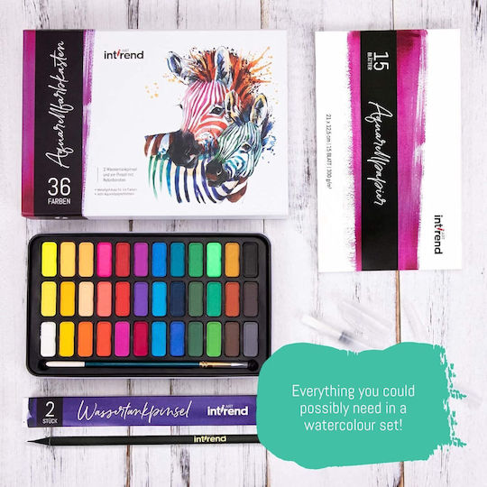 Int!rend Watercolor Paint Set de Colorat