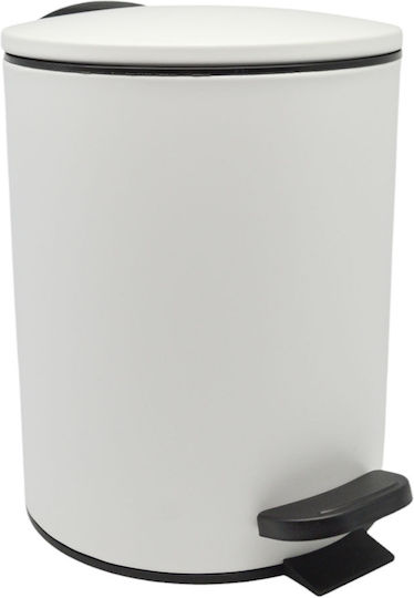 Set Pedal Inox 5L + White Matte Toilet Brush Soft Close Ankor