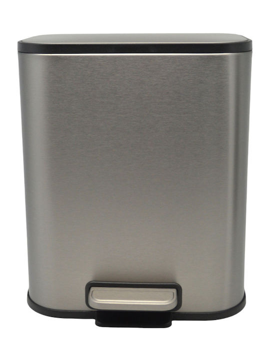 Ankor Inox Σετ Πιγκάλ και Καλαθάκι Μπάνιου Soft Close 5lt Inox Finger Print Proof
