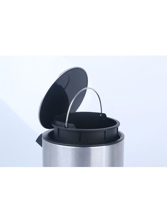 Inter Ceramic Κεραμικό Καλαθάκι Μπάνιου 5lt Γκρι