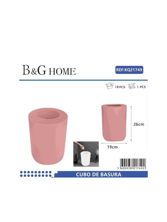 Plastic Bathroom Basket Pink