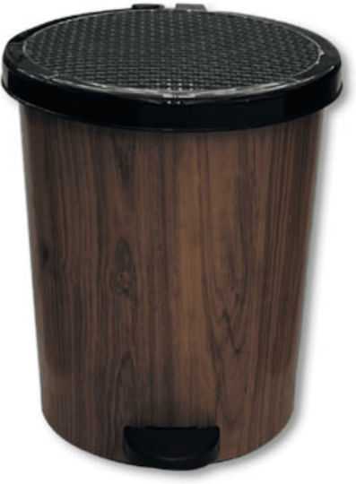 TnS Plastic Bathroom Basket 7lt Brown