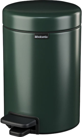 Brabantia Bin Newicon Μεταλλικό Καλαθάκι Μπάνιου 3lt Pine Green