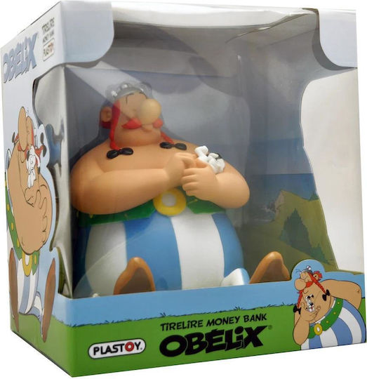 Plastoy Obelix And Idefix Детски Копилка Пластмасов Син 17см