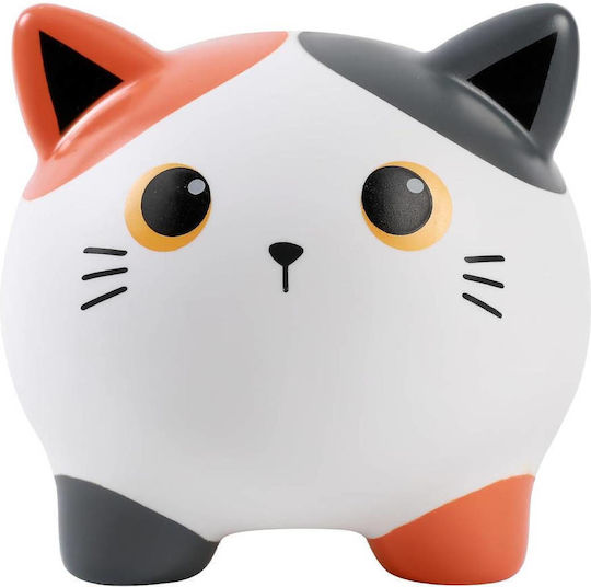 I-Total Children's Money Box Plastic White 18x15x16cm
