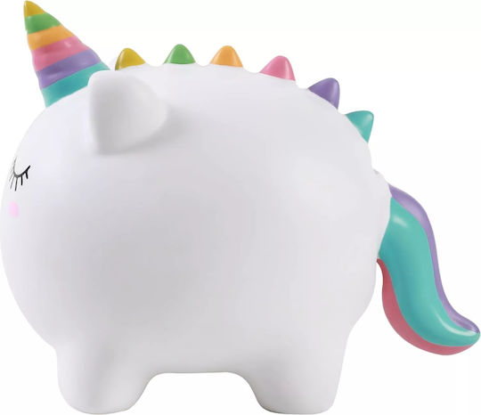 I-Total Children's Money Box Plastic White 18x15x16cm