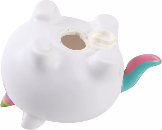 I-Total Children's Money Box Plastic White 18x15x16cm