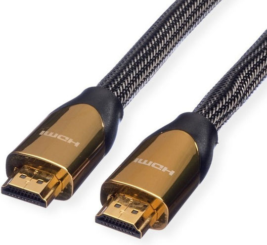 Roline Angle Cable HDMI male - HDMI male 4.5m Black