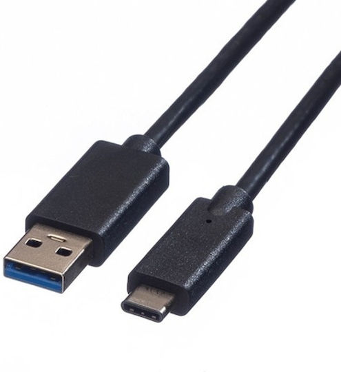 Roline USB 3.1 Cable USB-C male - USB-A Black 0.5m (11.02.9010)
