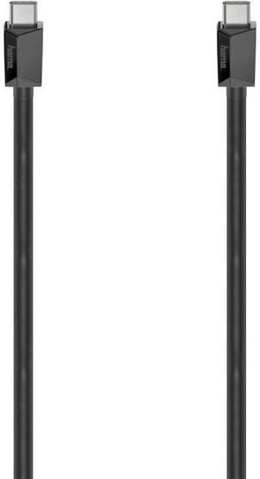 HAMA Редовна USB 2.0 Кабел USB-C мъжки - USB-C мъжки 60W Черен 1.5м (00200630)