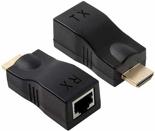 Extender Μετατροπέας HDMI male σε RJ-45 female 1τμχ