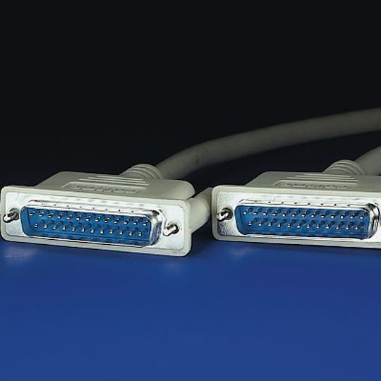Roline Καλώδιο RS232 25-pin male σε RS232 25-pin male 1.8m