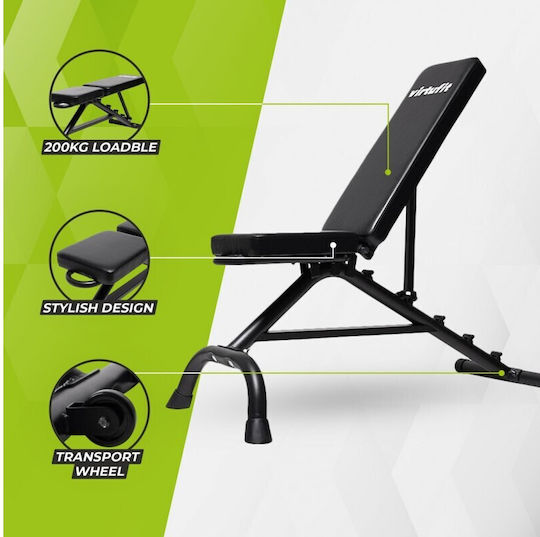 Virtufit Ρυθμιζόμενος Πάγκος Γυμναστικής