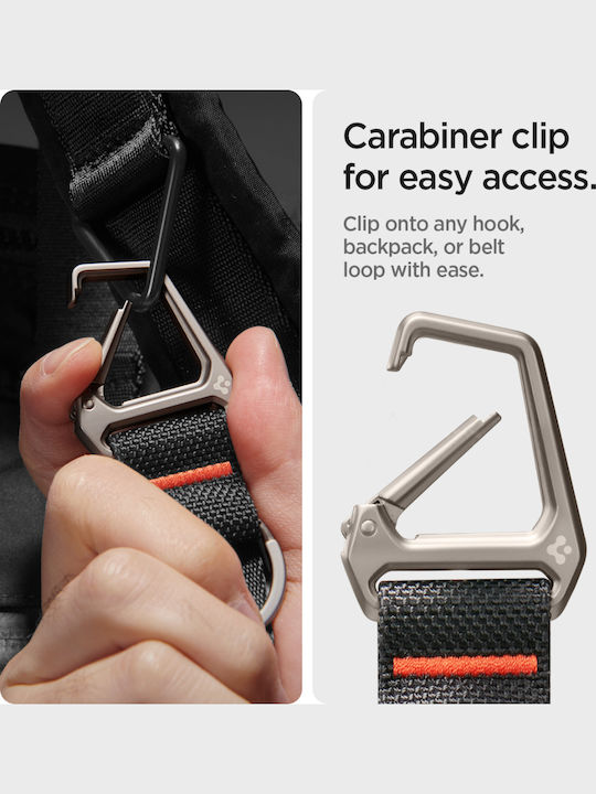 Spigen Sgp Carabiner Μπρελόκ Κλειδιά Μαύρο Ahp05472