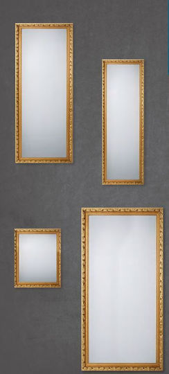 Mirrors & More Sonja Καθρέπτης Τοίχου Ολόσωμος με Χρυσό Ξύλινο Πλαίσιο 150x50cm