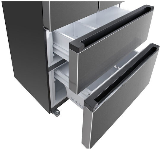 Inventor Ψυγείο Ντουλάπα 391lt Total NoFrost Υ178xΠ70.3xΒ68.6εκ. Inox PSF4D-17870INX