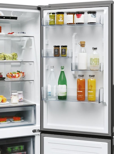 Candy Fridge-Freezer 355lt NoFrost H185xW59.5xD66.7cm Inox CNCQ2T618EX