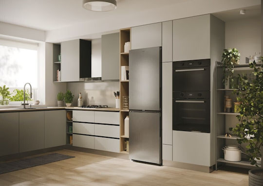 Candy Fridge-Freezer 355lt NoFrost H185xW59.5xD66.7cm Inox CNCQ2T618EX