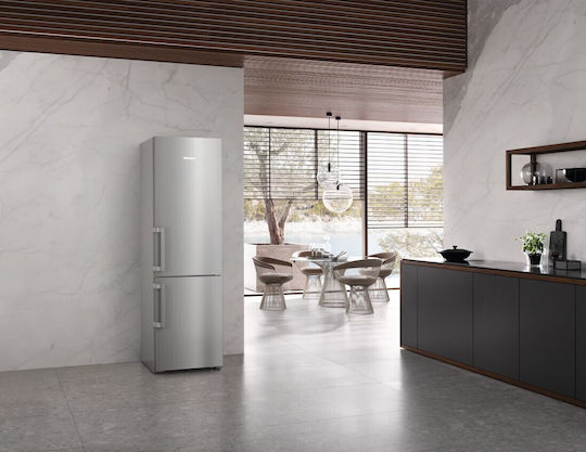 Miele Fridge-Freezer 361lt NoFrost H201.5xW59.7xD67.5cm Inox KFN 4799 AD 125