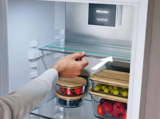 Miele Εντοιχιζόμενος Ψυγειοκαταψύκτης 253lt NoFrost Υ177xΠ54.1xΒ54.5εκ. Λευκός KFN 7733 E