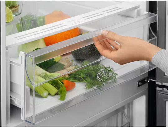 Electrolux Fridge-Freezer 331lt NoFrost H186xW59.5xD65cm Inox LNT5ME32U1