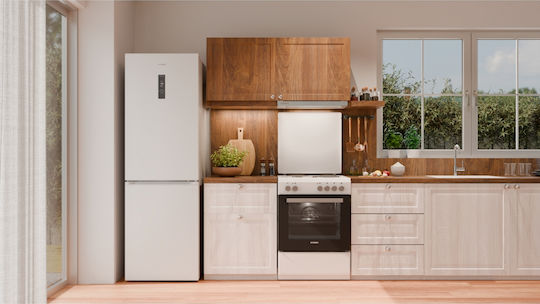 Hyundai Fridge-Freezer 290lt Total NoFrost H185xW60xD60cm White HCS24-4060WDG/LF