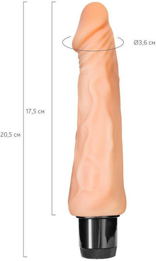 Klassisch Vibrator 17.5cm Fleisch