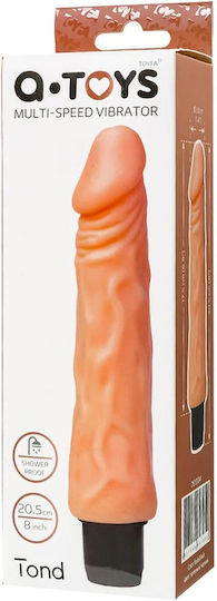 Klassisch Vibrator 17.5cm Fleisch
