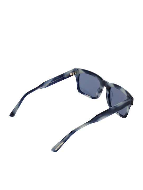 Bulget Men's Sunglasses with Blue Plastic Frame and Blue Polarized Lens BG9225M E01P
