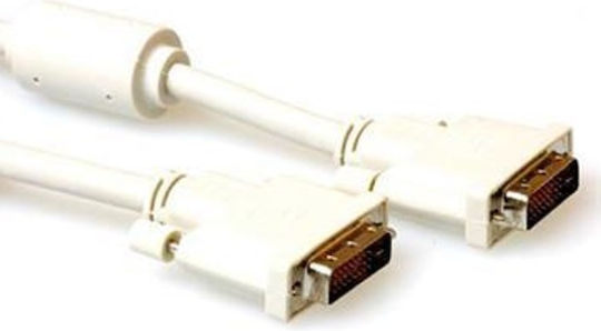 Act Кабел DVI-D мъжки - DVI-D мъжки 5м Бял