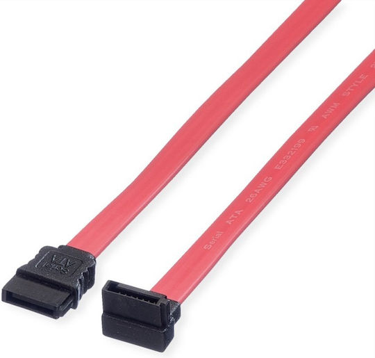 Value 7-Pin SATA II to 7-Pin SATA II Cable 50cm Red (11.99.1556)