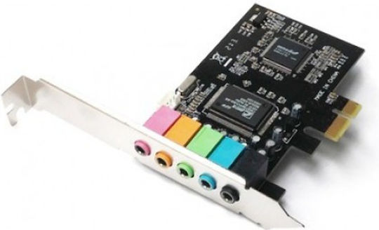 ​Вътрешна PCI Express Звукова карта 5.1 в Сив цвят 17483