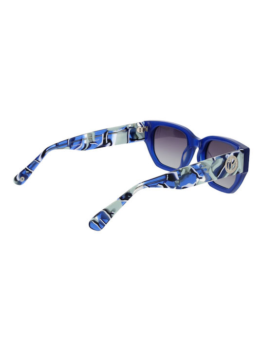 Pepe Jeans Women's Sunglasses with Blue Metal Frame and Blue Polarized Lens PJ7411-646